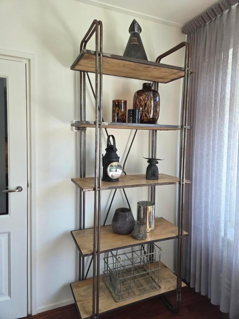 Industriele bakkerskast, Huis en Inrichting, Kasten | Boekenkasten, Ophalen, 50 tot 100 cm, Zo goed als nieuw, Minder dan 100 cm