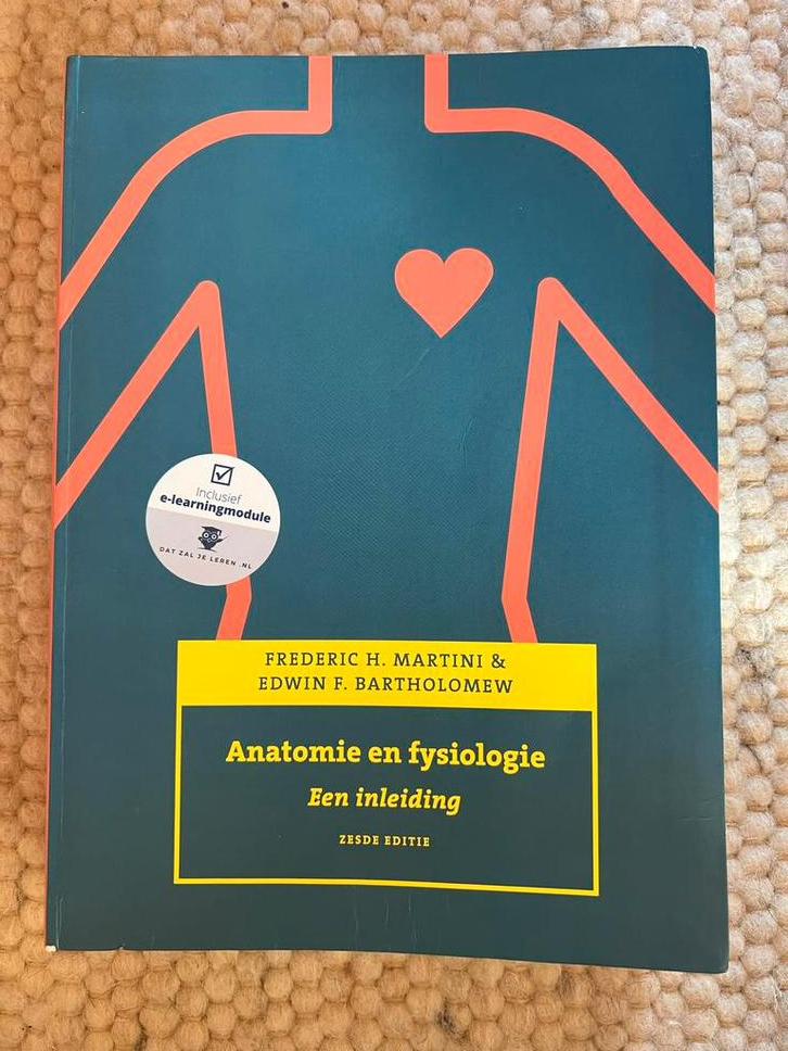 Anatomie en fysiologie: Een inleiding - 6e editie, Ophalen of Verzenden, Beta, Zo goed als nieuw, HBO