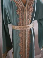 Caftan marokkaanse jurk, Ophalen of Verzenden, Zo goed als nieuw, Blauw, Overige typen