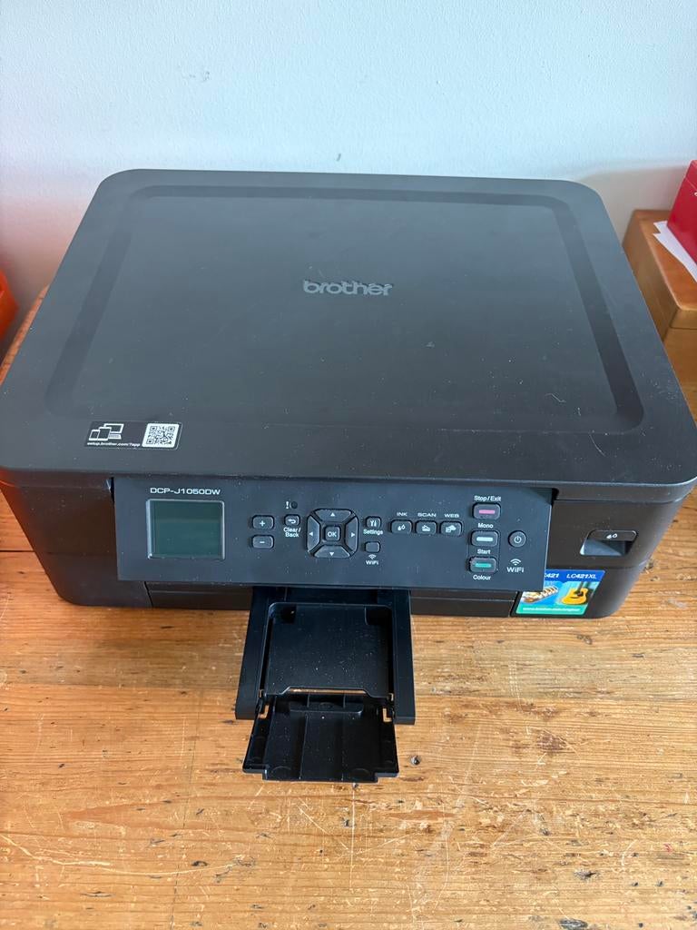Brother DCP-J1050DW All-in-One Printer (print/scan/kopieer), Computers en Software, Printers, Gebruikt, Inkjetprinter, Kleur printen