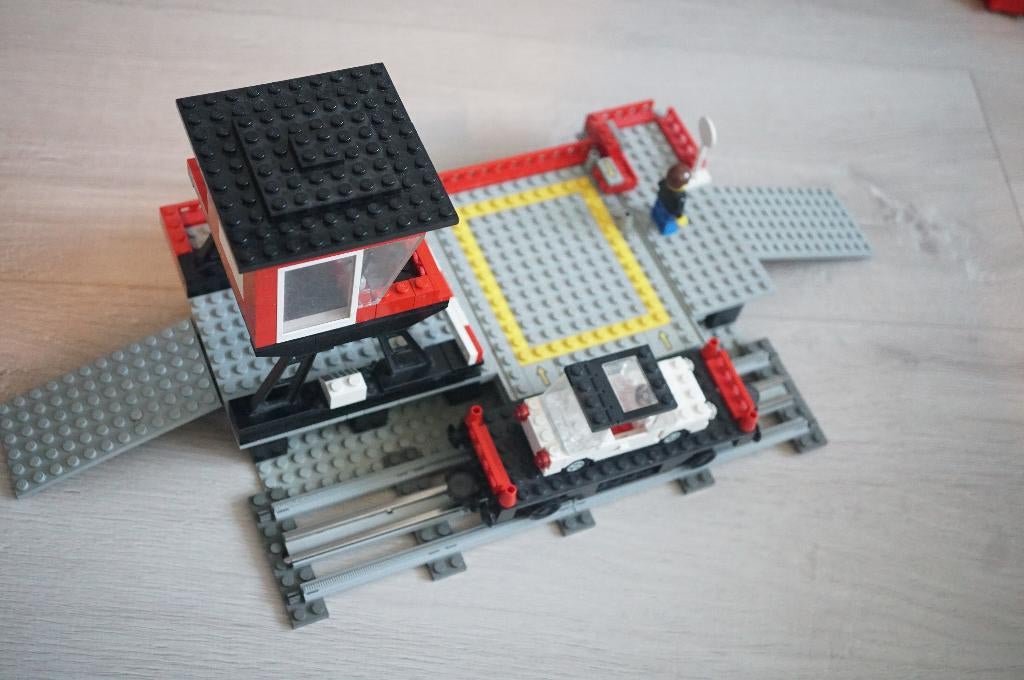 Vintage LEGO 12 volt trein auto transport met wagon 7839, Lego, Ophalen of Verzenden, Complete set, Compleet