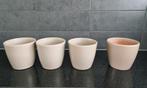 4  Mooie Bloempotjes, Rond, Binnen, Ophalen of Verzenden, Zo goed als nieuw