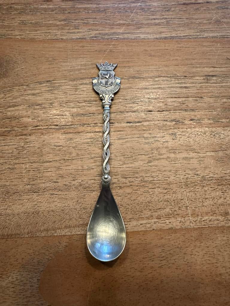 Zilveren lepel met wapen van Venlo, Ophalen of Verzenden