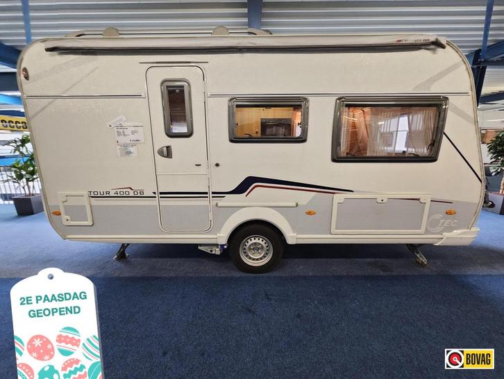 TEC Tour 400 DB VERONA LUIFEL/ MOVER, Caravans en Kamperen, Caravans, Bedrijf, tot en met 2, 750 - 1000 kg, Treinzit, T.E.C., Dwarsbed