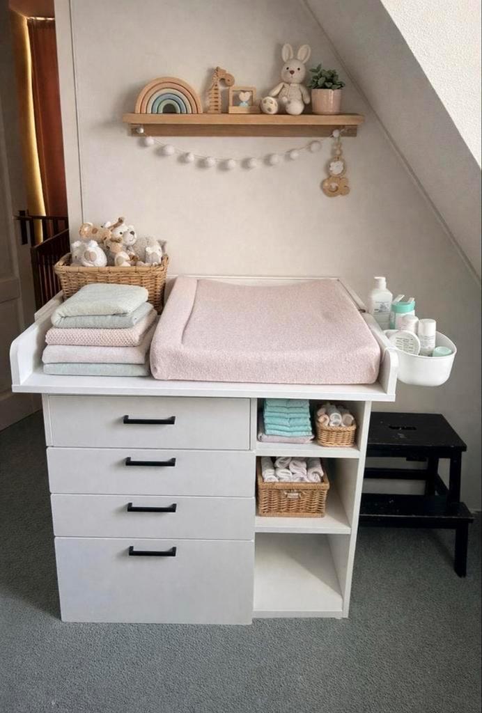 IKEA SMÅSTAD Commode met 3 lades, wit, Kinderen en Baby's, Kinderkamer | Commodes en Kasten, Zo goed als nieuw, Commode, 90 tot 105 cm