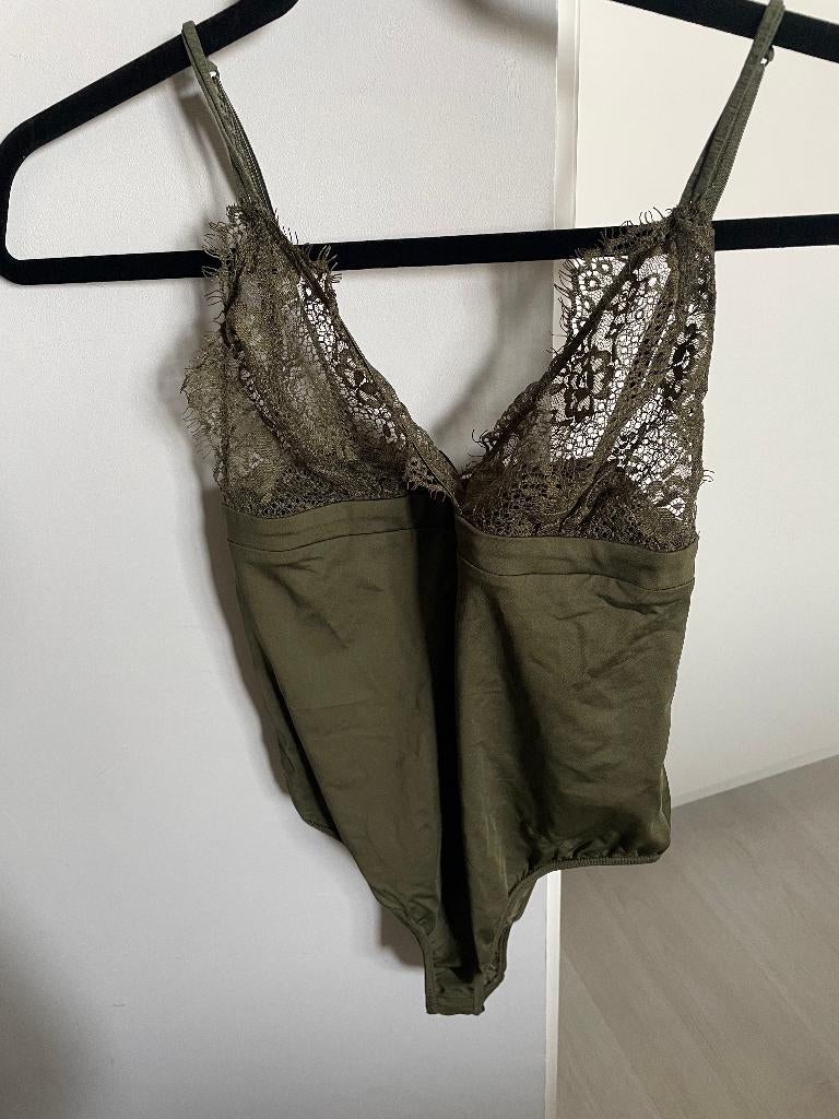 groen body van Nikkie, Nieuw, Ophalen of Verzenden, Zonder mouw, Maat 34 (XS) of kleiner