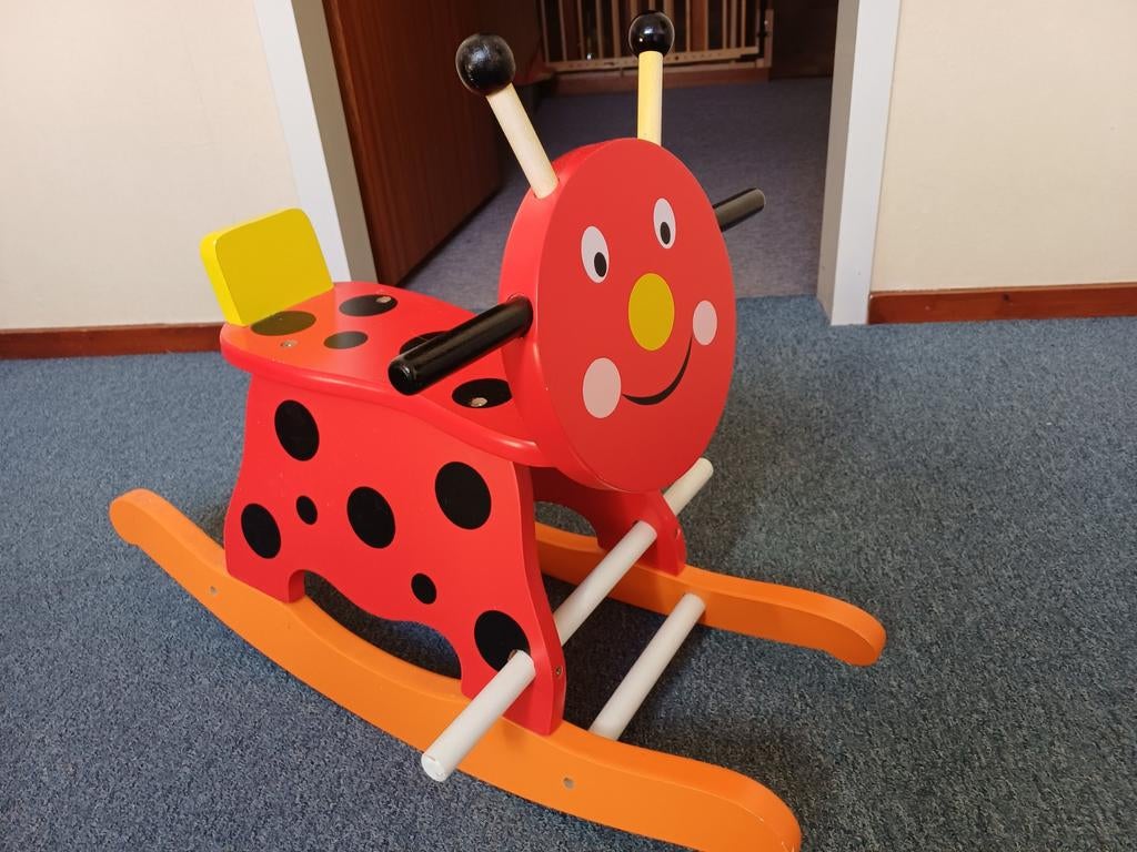 Mooi Z.G.A.N. Hobbelpaard Lieveheersbeestje, Ophalen, Zo goed als nieuw, Jongen of Meisje