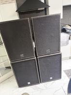 Dynacord set 2 x f1153. 2 x f8, Gebruikt, 120 watt of meer, Front, Rear of Stereo speakers, Ophalen