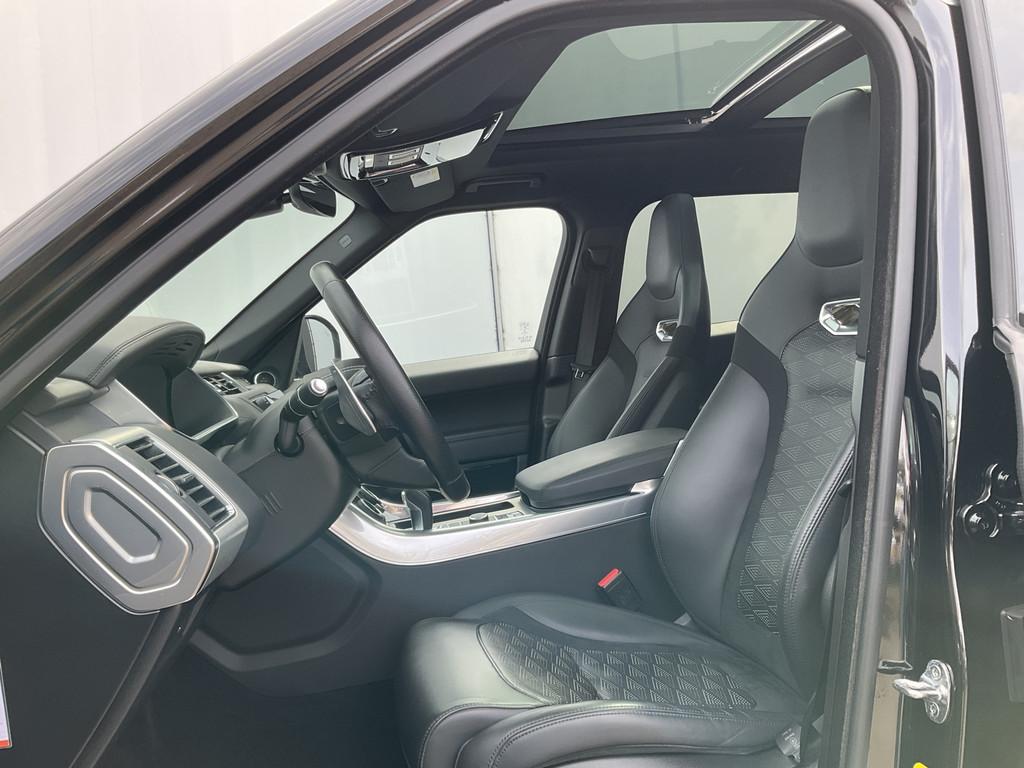 Land Rover Range Rover Sport 5.0 V8 SC SVR 575 Carbon Santor, Auto's, Land Rover, Automaat, 3000 kg, Zwart, Leder