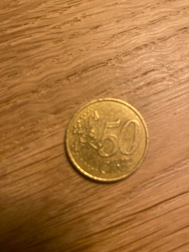 50 cent munt uit 1999, Postzegels en Munten, Ophalen of Verzenden, Overige landen, 50 cent, Losse munt
