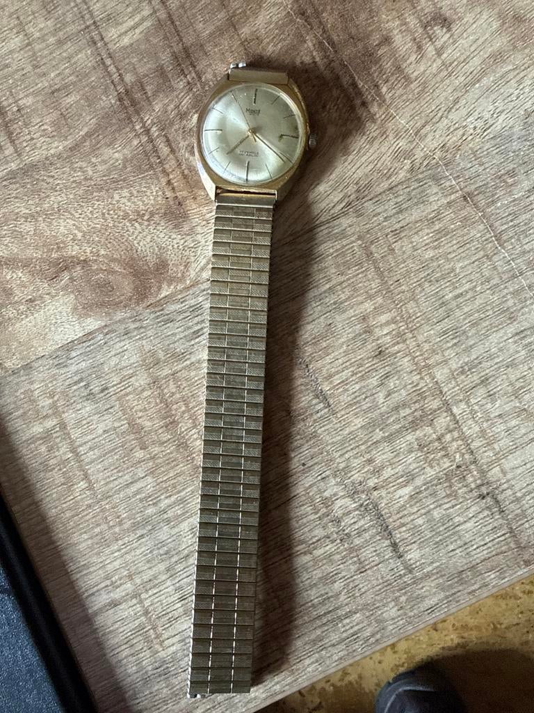 Vintage Monté Ancre 17 Jewels Incabloc Horloge, Sieraden, Tassen en Uiterlijk, Horloges | Heren, Overige merken, Overige materialen