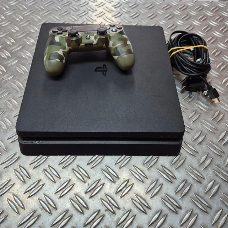 Playstation 4 Slim 500GB met V2 controller. Betaal in3!, Spelcomputers en Games, Spelcomputers | Sony PlayStation 4, Zo goed als nieuw