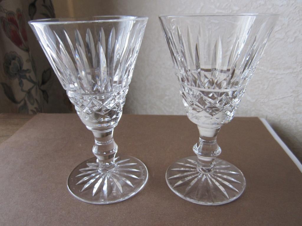Vier prachtige Waterford Model Tramore chrystal glazen, Antiek en Kunst, Antiek | Glas en Kristal, Verzenden
