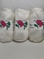 Superzacht katoen babygaren - roomwit (per bol), Ophalen of Verzenden, Nieuw, Breien of Haken, Wol of Garen