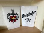 Vintage Königsbacher Pils reclame lichtbak borden,merk+wapen, Verzamelen, Biermerken, Ophalen of Verzenden, Gebruikt, Reclamebord, Plaat of Schild