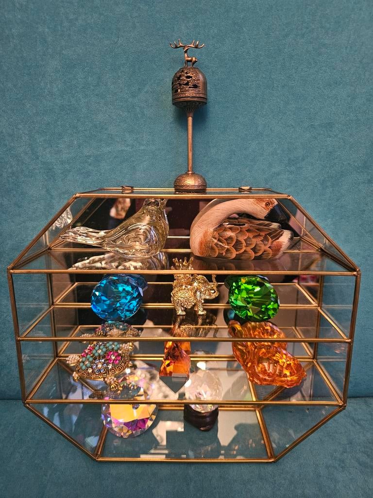 Vintage Glazen terrarium / decoratie, 1944, Ophalen of Verzenden, Zo goed als nieuw