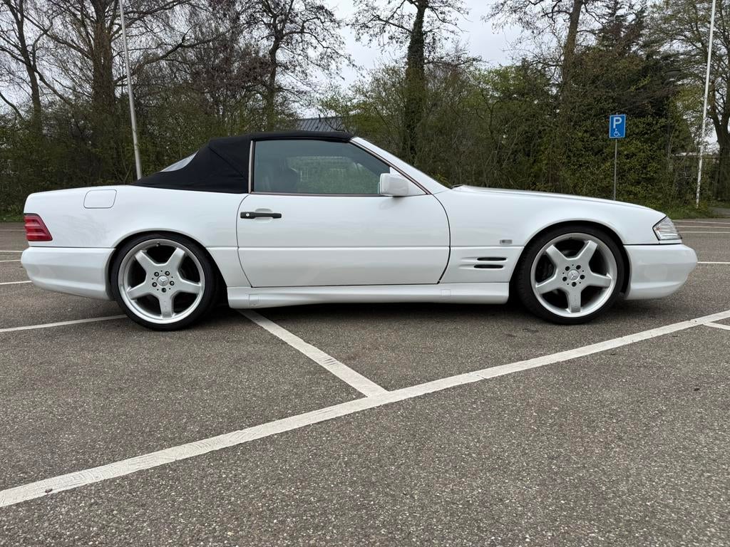 1995 Mercedes SL320 R129 met AMG pakket Youngtimer BTW Auto, Auto's, Automaat, Achterwielaandrijving, Zwart, Cabriolet