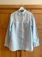 Linnen blouse van Massimo Dutti maat 38., Verzenden, Zo goed als nieuw, Maat 38/40 (M), Blauw