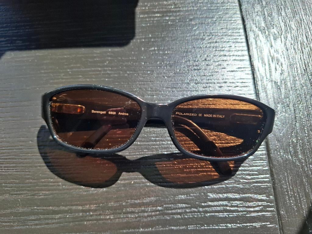 serengeti zonnebril andros 6808 polarized, Overige merken, Zonnebril, Zwart, Ophalen of Verzenden