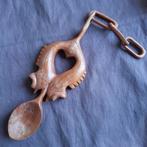 Volkskunst Suriname: Lepel  Marron Aukaner Houtsnijwerk, Verzenden