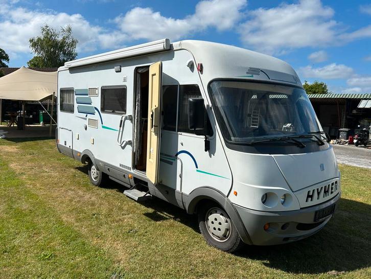 Hymer B 644 intergrale 6 pers camper., Caravans en Kamperen, Campers, Bedrijf, tot en met 6, Integraal, Hymer, Fiat, Diesel, Handgeschakeld