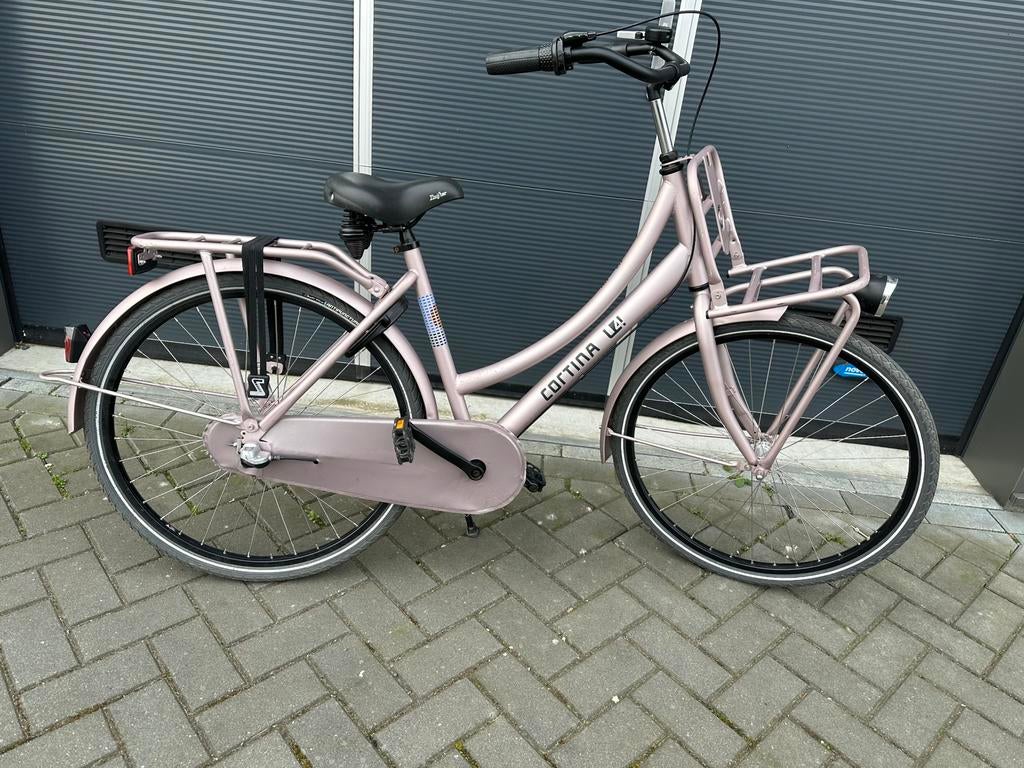 Cortina U4 transportfiets meisje 26 inch 3V, Ophalen of Verzenden, Zo goed als nieuw, 26 inch of meer, Versnellingen
