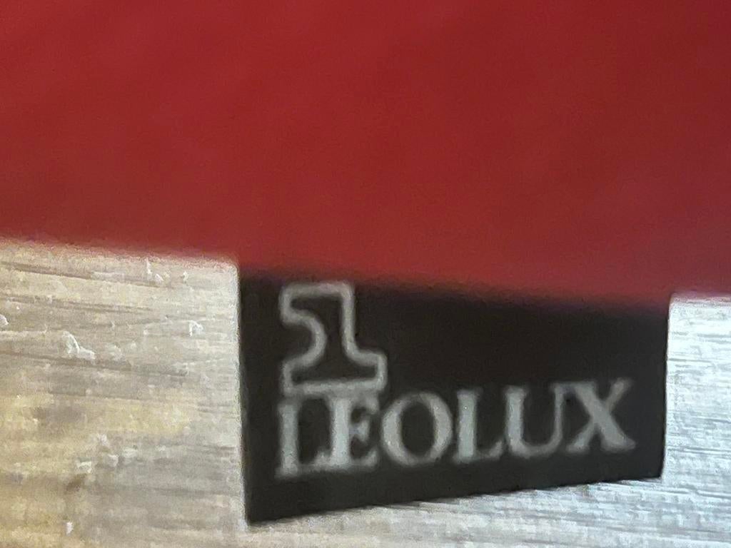 Leren LEOLUX bank, Huis en Inrichting, Banken | Bankstellen, Minder dan 75 cm, Driepersoons, Leer, Ophalen of Verzenden