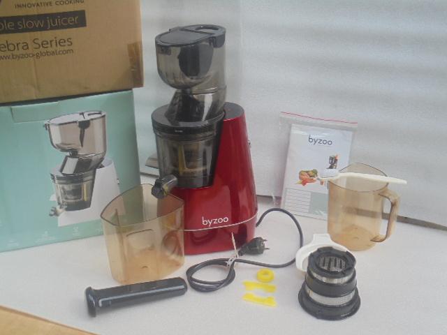 Byzoo Zebra Slowjuicer, Ophalen of Verzenden, Zo goed als nieuw, Elektrisch, Slowjuicer