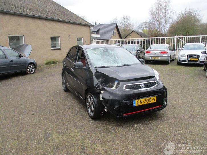 Kia Picanto 1.2 CVVT SportsLine GT-Line REST BPM €350,-, Auto diversen, Schadeauto's, Kia, Handgeschakeld, Benzine, Hatchback