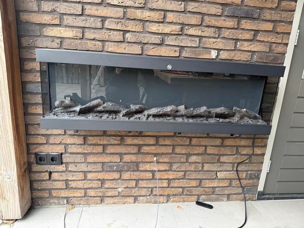 El Fuego In- opbouwsfeerhaard Nizza 106,5 x 38 x 25 cm, Ophalen of Verzenden, Gebruikt, Inbouwhaard, Elektrische haard