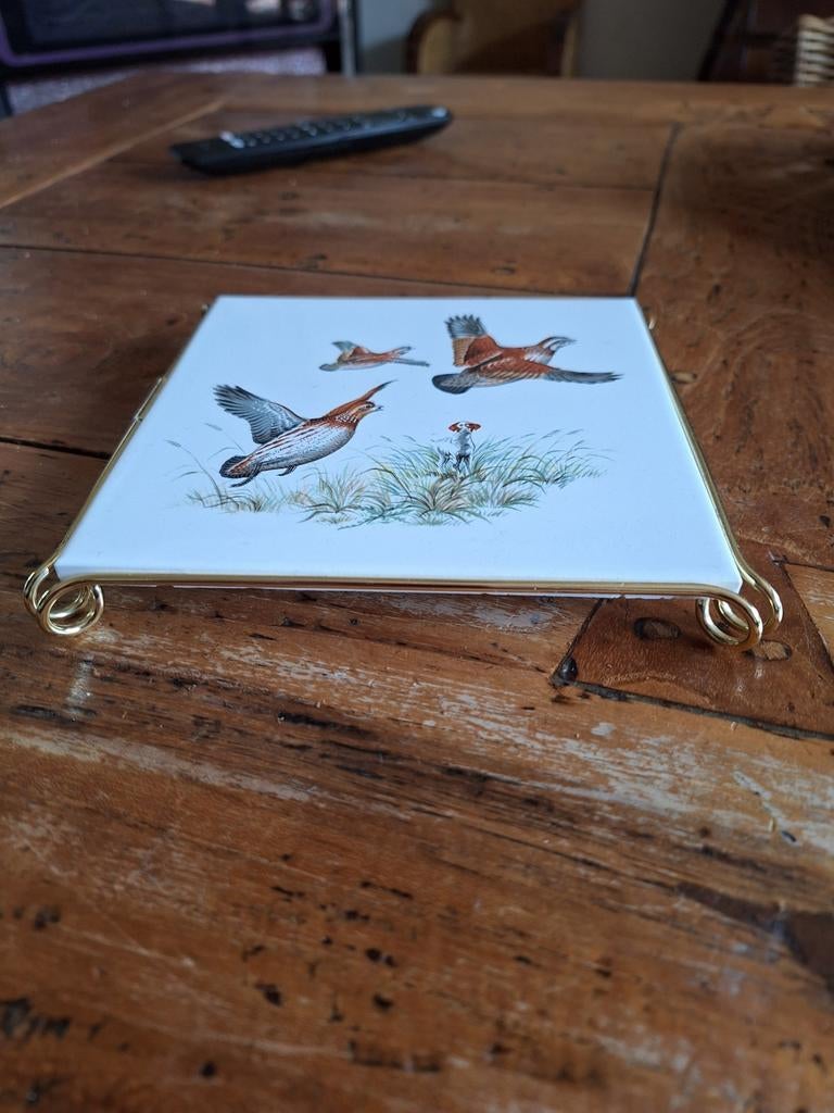 Vintage onderzetter- Fazantenjacht, Ophalen