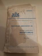 Teekeningen  Ontwerp-voorschrift Bailey-brug No. 1916, Ophalen of Verzenden, Gelezen, Bouwkunde