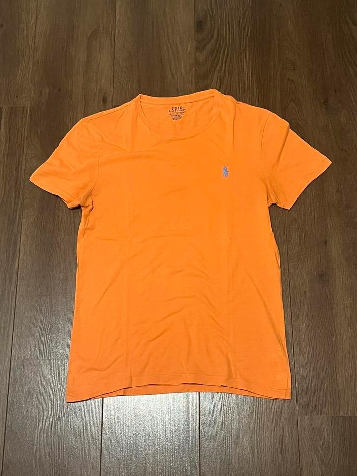 Ralph Lauren shirt oranje – blauw logo – S (Heren), Kleding | Heren, T-shirts, Nieuw, Maat 46 (S) of kleiner, Oranje, Ophalen of Verzenden