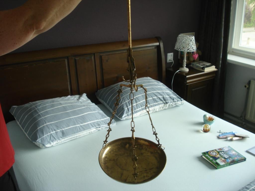 KOPEREN ANTIEKE WEEGSCHAAL, Ophalen of Verzenden