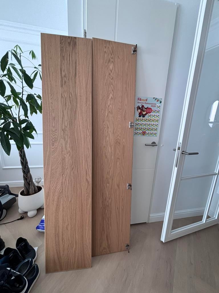 Ikea deuren voor kast eiken kleur 40x200, Ophalen, Zo goed als nieuw