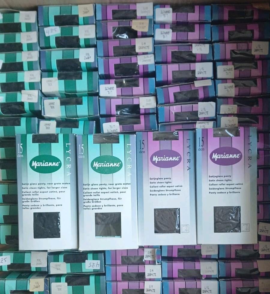 partij 96 stuks, panty's en leggings, div maten en kleuren, Overige kleuren, Marianne, Sarlini, Nieuw, Overige maten