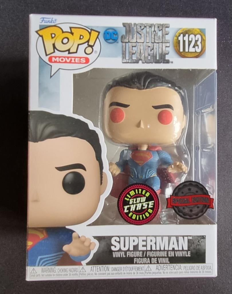 Funko Pop!, Superman, #1123, Chase Limited Glow Edition, Ophalen of Verzenden, Nieuw