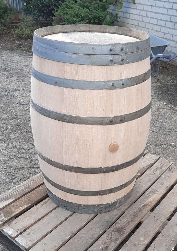 Eiken Wijnvat ,regenton,bloembak, Tuin en Terras, Regentonnen, 150 liter of meer, Ophalen, Hout