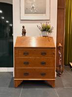 Antieke eikenhouten secretaire / klepkast – in nette staat, Huis en Inrichting, Kasten | Ladekasten, Eikenhout, Zo goed als nieuw