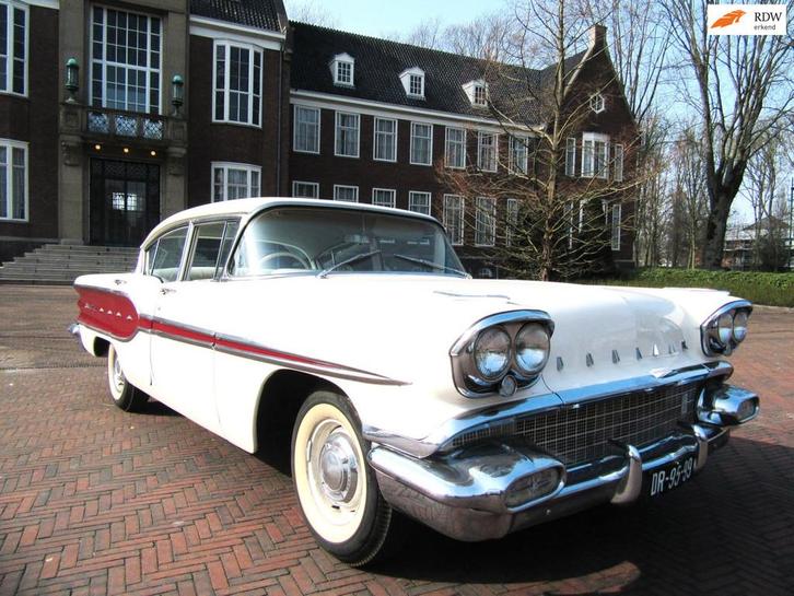 Pontiac STRATO CHIEF UNIEK SEDAN 1958 IZGST EX TROUWAUTO, Auto's, Pontiac, Bedrijf, Overige modellen, Benzine, Sedan, Handgeschakeld