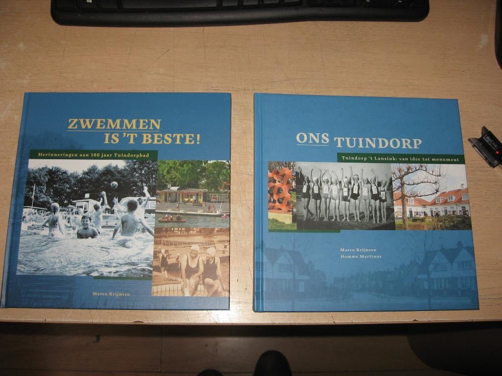 Marco Krijnsen     Ons Tuindorp/Zwemmen is't beste (Hengelo), Boeken, Geschiedenis | Stad en Regio, Ophalen of Verzenden, Zo goed als nieuw