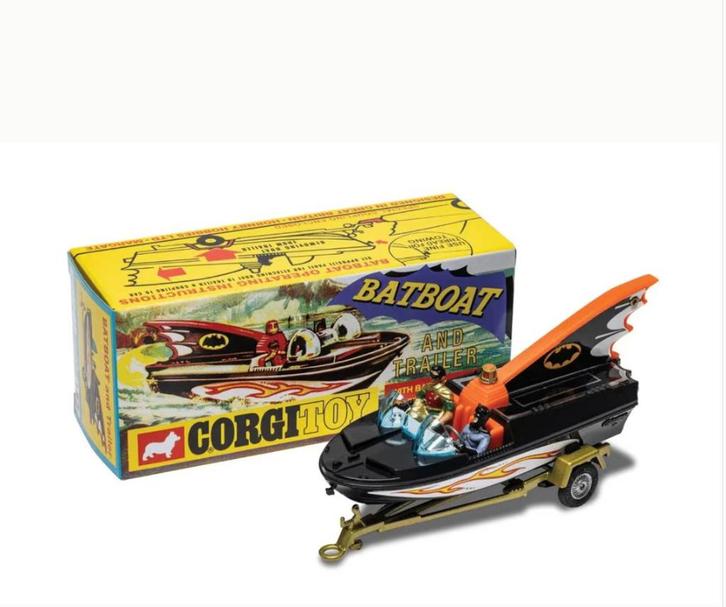 Batman Batboat & Trailer schaal 1/50 CORGI New Ref.  107, Hobby en Vrije tijd, Modelauto's | 1:43, Nieuw, Overige typen, Corgi