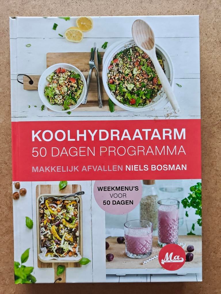 Koolhydraatarm 50 dagen programma - Niels Bosman, Ophalen of Verzenden