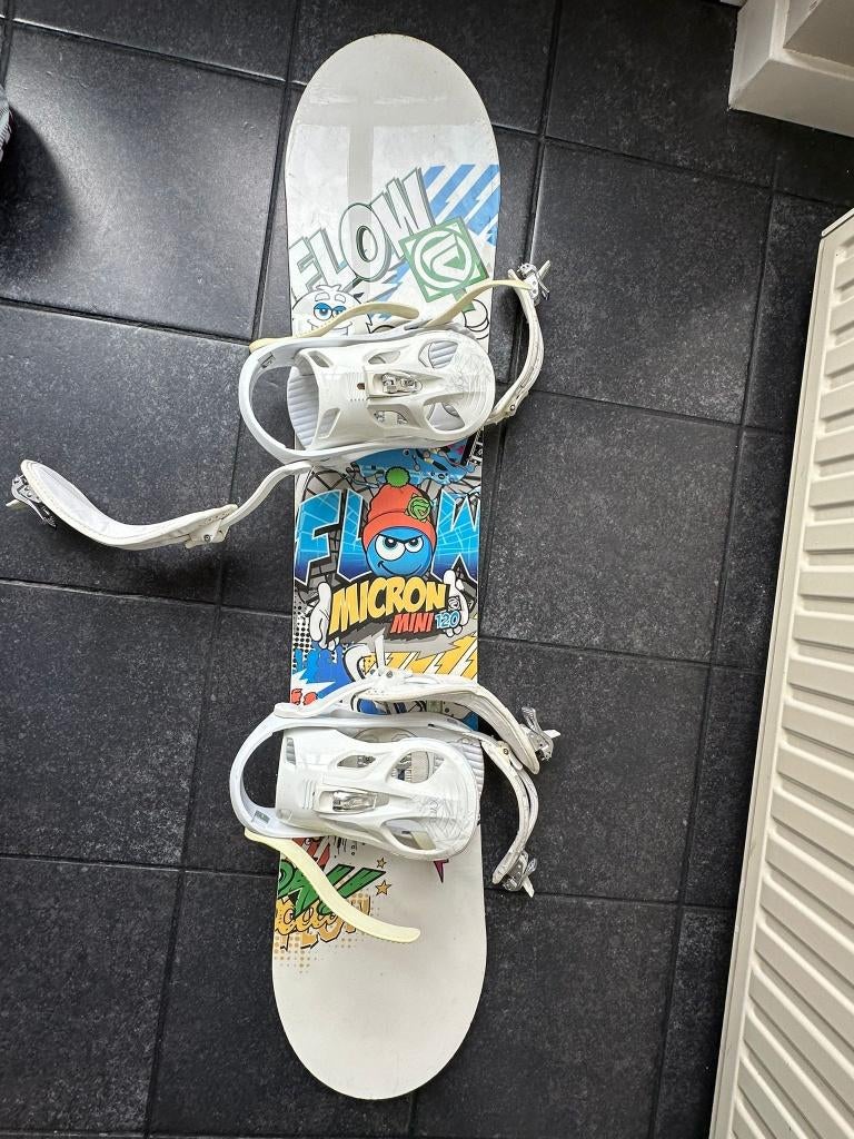 120 cm snowboard incl bindingen, Sport en Fitness, Snowboarden, Ophalen, Gebruikt, Board