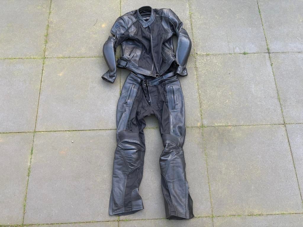 motorpak broek + jas Revit leer zwart heren maat 50, Ophalen of Verzenden, Tweedehands, Heren, Combipak