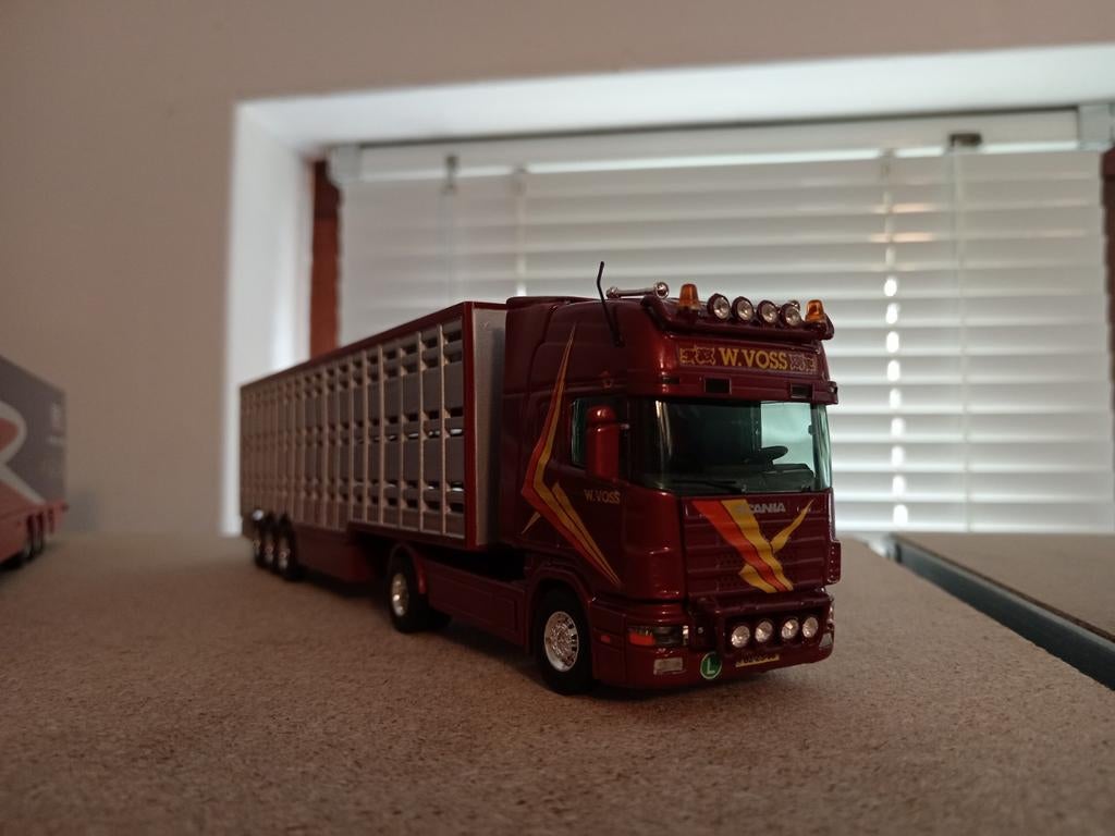 Scania 144 W. Voss Tekno, Hobby en Vrije tijd, Modelauto's | 1:50, Tekno, Nieuw, Tekno, Bus of Vrachtwagen