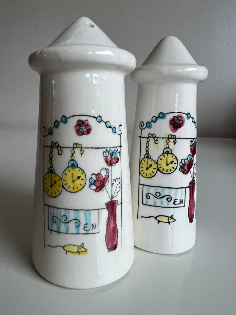 Zeldzaam Rörstrand Peper-Zoutstel Marianne Westman 50’s, Ophalen of Verzenden
