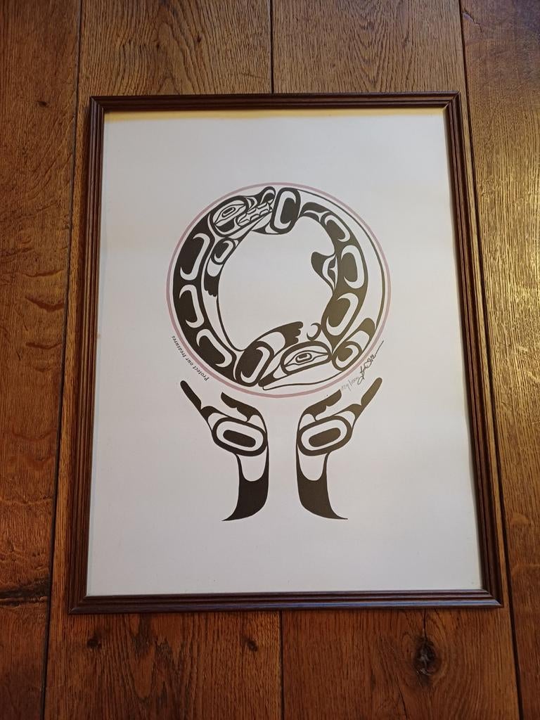 Indianen litho western cowboy, Antiek en Kunst, Ophalen