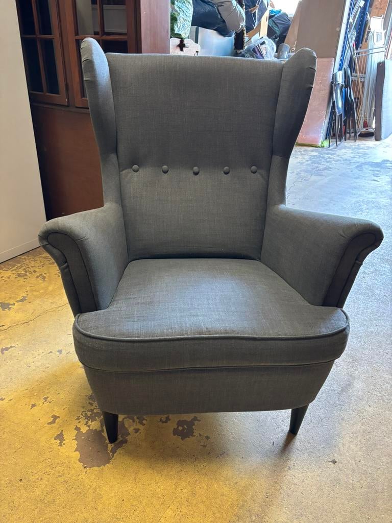 Ikea Strandmon fauteuil - 80x100x45H, Huis en Inrichting, 1025xe, 75 tot 100 cm, Ophalen of Verzenden, Zo goed als nieuw