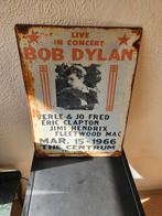 vintage,tinnen,reclame BDylan EClapton en Jimmy Hendrix, Antiek en Kunst, Ophalen of Verzenden